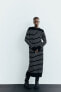 Фото #3 товара Длинное трикотажное платье в полоску ZARA