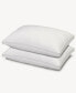 Gusseted Soft Plush Down Alternative Stomach Sleeper Pillow, King - Set of 4
