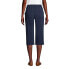 Фото #10 товара Plus Size Sport Knit High Rise Elastic Waist Pull On Capri Pants
