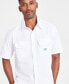 Фото #2 товара Men's Loose-Fit Button-Down Twill Shirt