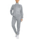 ფოტო #1 პროდუქტის Women's Moisture Wicking Performance Active Track Jacket and Jogger Set, 2-Piece