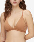 ფოტო #1 პროდუქტის Women's Form To Body Lightly Lined Triangle Bralette QF6758