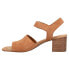 Фото #3 товара TOMS Estella Block Heels Womens Brown Casual Sandals 10016419T