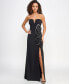 Фото #4 товара Juniors' Strapless Embellished Floral Gown