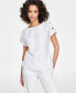 Фото #1 товара Топ Anne Klein ButtonShoulder ShortSleeve