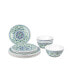 Фото #1 товара Blue Fontana 12 Piece Dinnerware Set, Service for 4