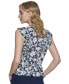 ფოტო #2 პროდუქტის Women's Floral-Print Ruffled Woven Peplum Blouse