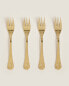 Фото #2 товара Decorative engraved brunch fork set