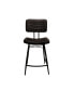 Фото #2 товара 2-Piece Leather Partridge Upholstered Counter Height with Footrest Stools Set