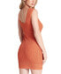 Women's Sleeveless Pointelle Knit Bodycon Dress