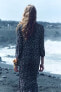 Фото #8 товара Длинное платье с принтом — zw collection ZARA