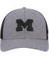 ფოტო #2 პროდუქტის Men's Charcoal Michigan Wolverines Carbon Trucker Adjustable Hat