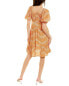 Фото #2 товара Lusana Amber Mini Dress Women's Orange Xs