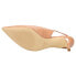 Фото #5 товара Nine West Nataly Low Heels Sling Back Pumps Womens Beige Dress Casual NATALY3-11