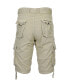 Фото #2 товара Men's Vintage-Like Cotton Cargo Belted Shorts