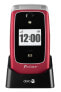 Фото #1 товара Мобильный телефон Doro Primo 418 - Flip - 7,11 см (2,8") - 3 МП - Bluetooth - 1000 мАч - красный