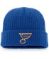 ფოტო #1 პროდუქტის Men's Blue St. Louis Blues Core Primary Logo Cuffed Knit Hat