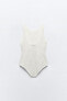 Shimmery knit bodysuit