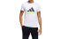 Фото #1 товара adidas 运动摩登造型短袖T恤 男款 白色 / Футболка Adidas T FT2826