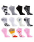 Фото #1 товара Womens Multicolor Ankle Socks 12 Pack