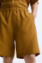 Lyocell blend bermuda shorts