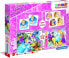Фото #1 товара Пазл для малышей Clementoni Superkit Princess 2x30 + memo + domino