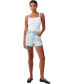 Фото #4 товара Women's High Rise Classic Stretch Denim Shorts