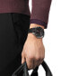 ფოტო #11 პროდუქტის Men's Swiss T-Touch Connect Solar Black Rubber Strap Smart Watch 48mm