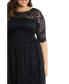 ფოტო #2 პროდუქტის Plus Size Luna Lace Cocktail Midi Dress