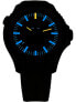 Фото #6 товара Мужские наручные часы с желтым силиконовым ремешком Traser H3 110331 P67 Diver Automatik T100 Grey 46mm 50ATM