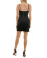 ფოტო #2 პროდუქტის Juniors' Rosette Ruffled Bodycon Dress