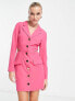Фото #1 товара Miss Selfridge cut out tailored dress in pink