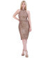 Фото #1 товара Women's Sequined Open-Back Sheath Dress