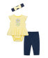 Фото #1 товара Пижама Little Me Daisy Bodysuit Set.