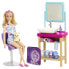 BARBIE Sparkle Mask Spa Day Playset & Accessories Doll