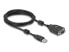 Delock 64154 - Black - 2 m - USB Type-A - RS-232 - Male - Male