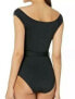 Kate Spade New York Women's 236318 Buckle Cap One-Piece Swimsuit Size S