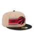 Men's Tan/Black Toronto Raptors 2024 NBA Draft 59FIFTY Hat Черный, 7 1/8 - фото #4