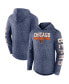 Фото #2 товара Men's Heather Navy Chicago Bears Pill Stack Long Sleeve Hoodie T-shirt