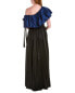 Фото #2 товара Zac Posen One-Shoulder Ruffle Gown Women's Black 0