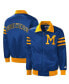 ფოტო #2 პროდუქტის Men's Royal Milwaukee Brewers The Captain III Full-Zip Varsity Jacket