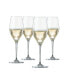 Prosecco Wine Glasses, Set of 4, 9.1 Oz