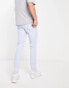 Фото #2 товара ASOS DESIGN smart skinny trousers in pastel blue window check