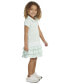 ფოტო #4 პროდუქტის Little & Toddler Girls Short Sleeve Ruffle Polo Dress