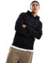 Jack & Jones embroidered logo hoodie in black M - фото #3