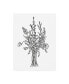 Фото #1 товара Emma Scarvey Black and White Bouquet IV Canvas Art - 15.5" x 21"