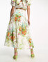 Фото #2 товара & Other Stories co-ord volume maxi skirt in tropical floral