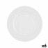 Фото #2 товара Плоская тарелка Bidasoa Glacial Керамика Белый (25 cm) (Pack 6x)
