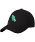 ფოტო #1 პროდუქტის Men's Black North Texas Mean Green Primary Logo Staple Adjustable Hat