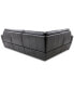 Фото #15 товара Gabrine 4-Pc. Leather Sectional with 2 Power Headrests, Created for Macy's